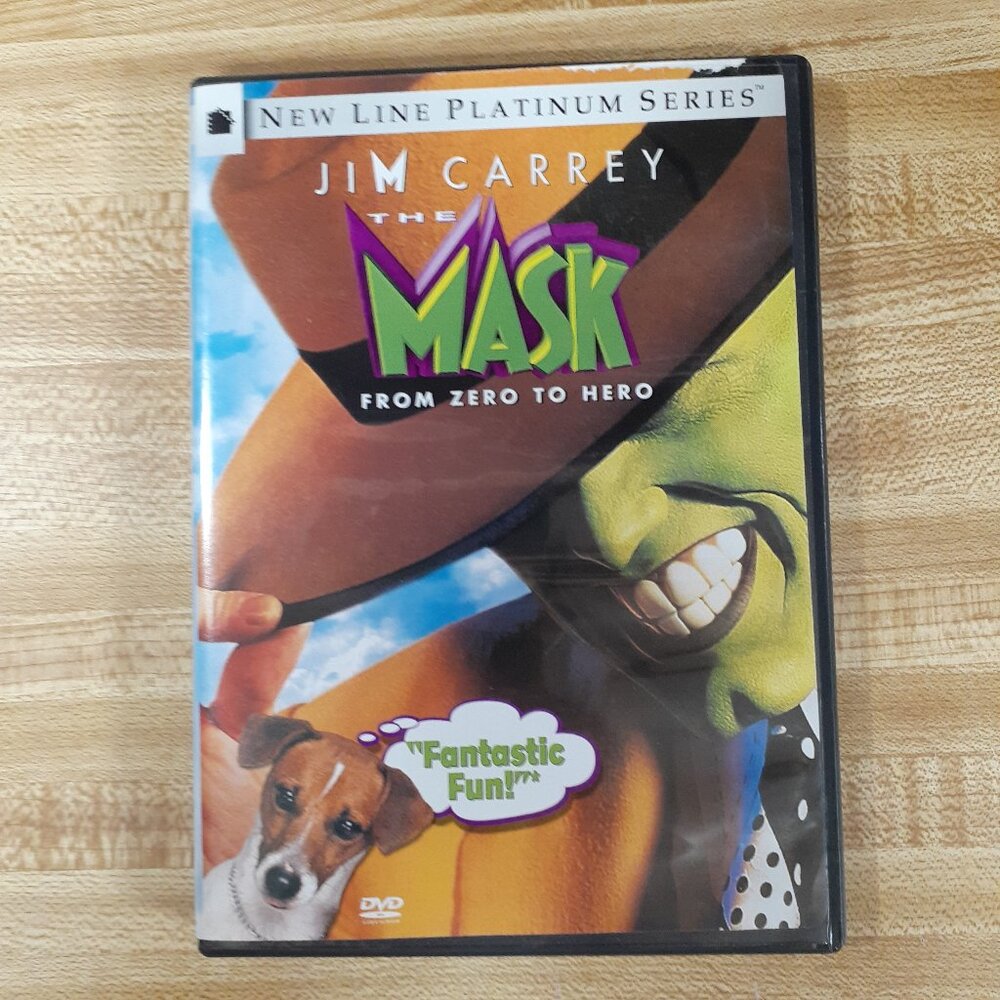 The Mask 1994 DVD New Line Platinum Series  Chuck Russell Jim Carrey Superhero